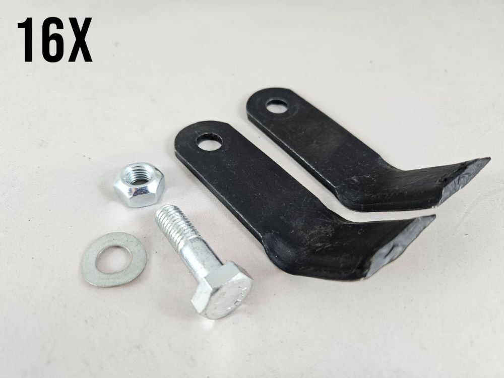 Schlegelmesser Satz 16 Stück für AS Motor 557 570 SM E11734 E11277 Ersatzmesser